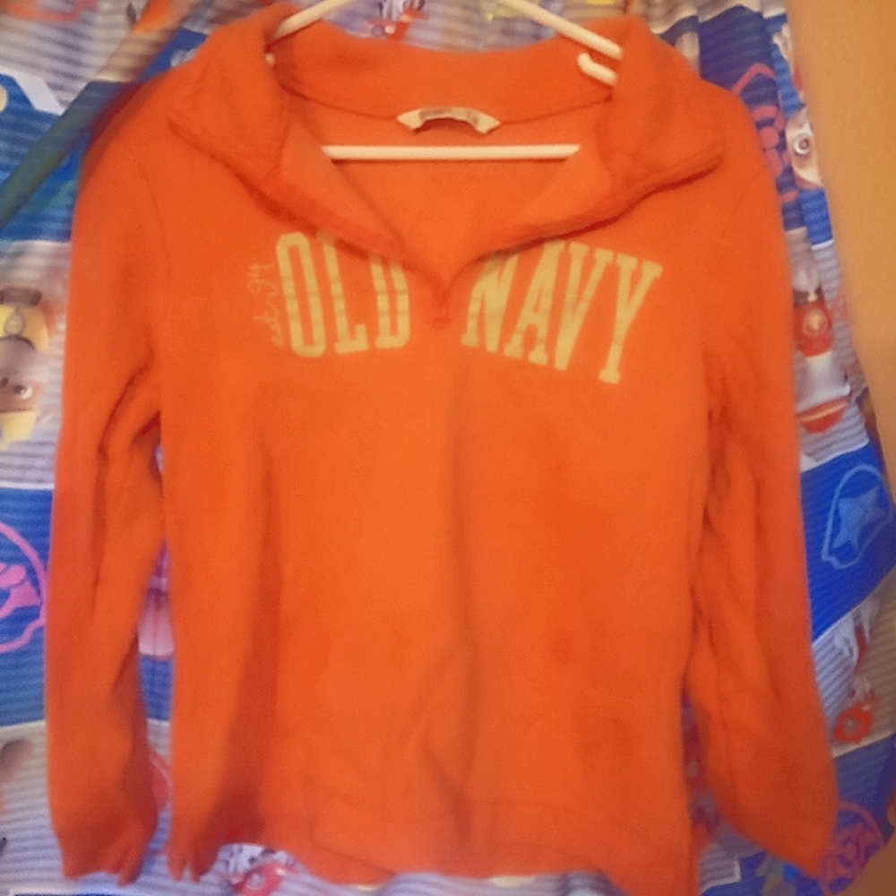 Old navy pull over peach color size medium